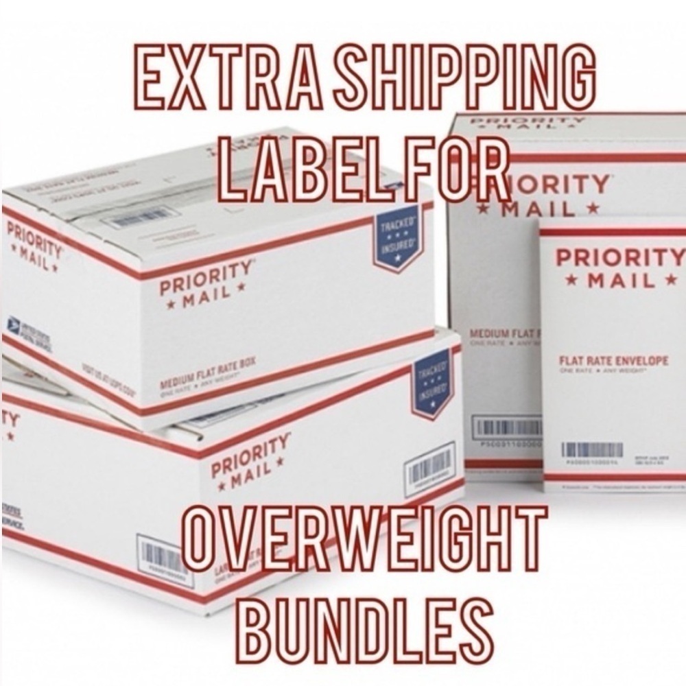 EXTRA SHIPPING LABEL - OVER 5LBS